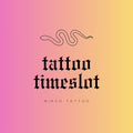 micro sized custom tattoo time slot