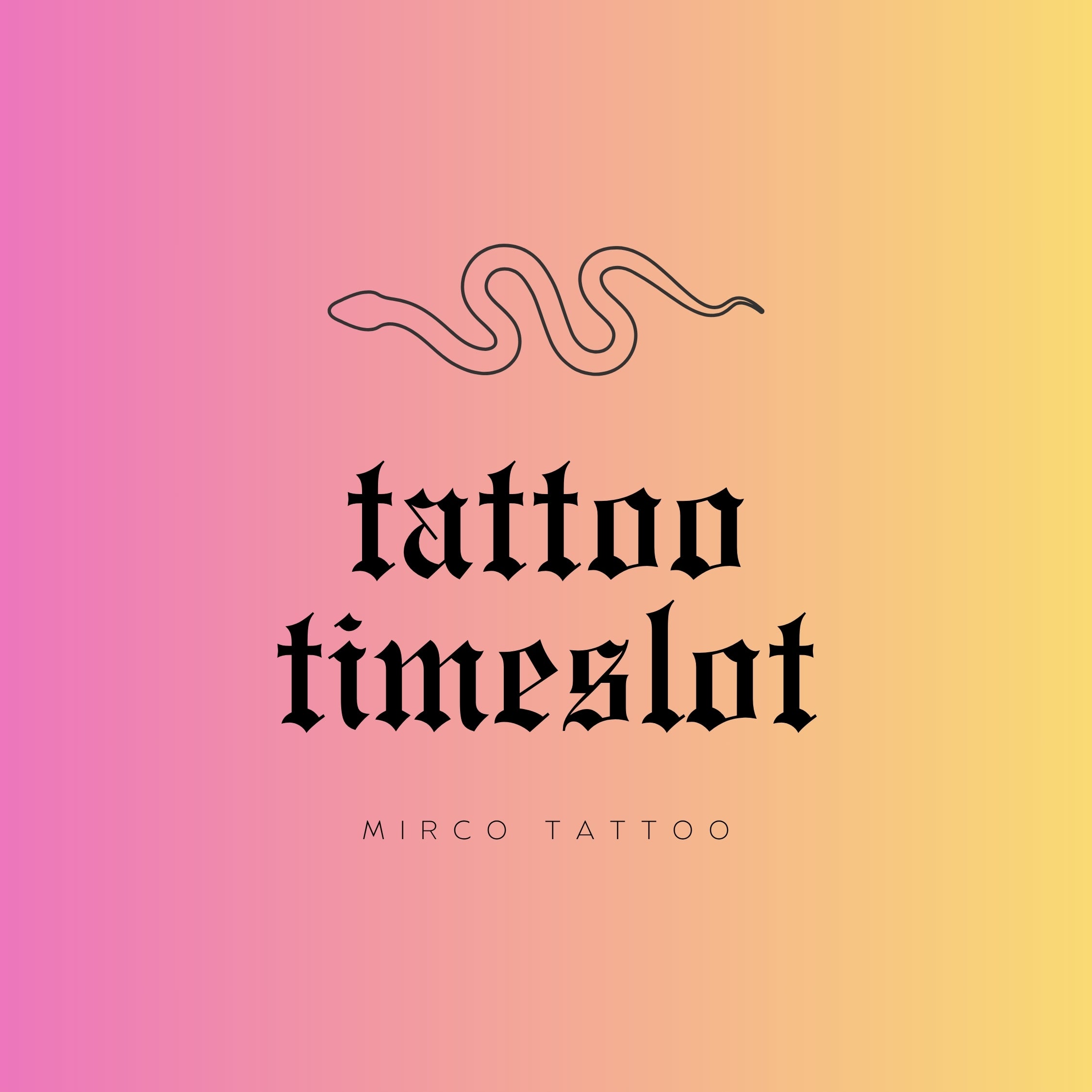 micro sized custom tattoo time slot