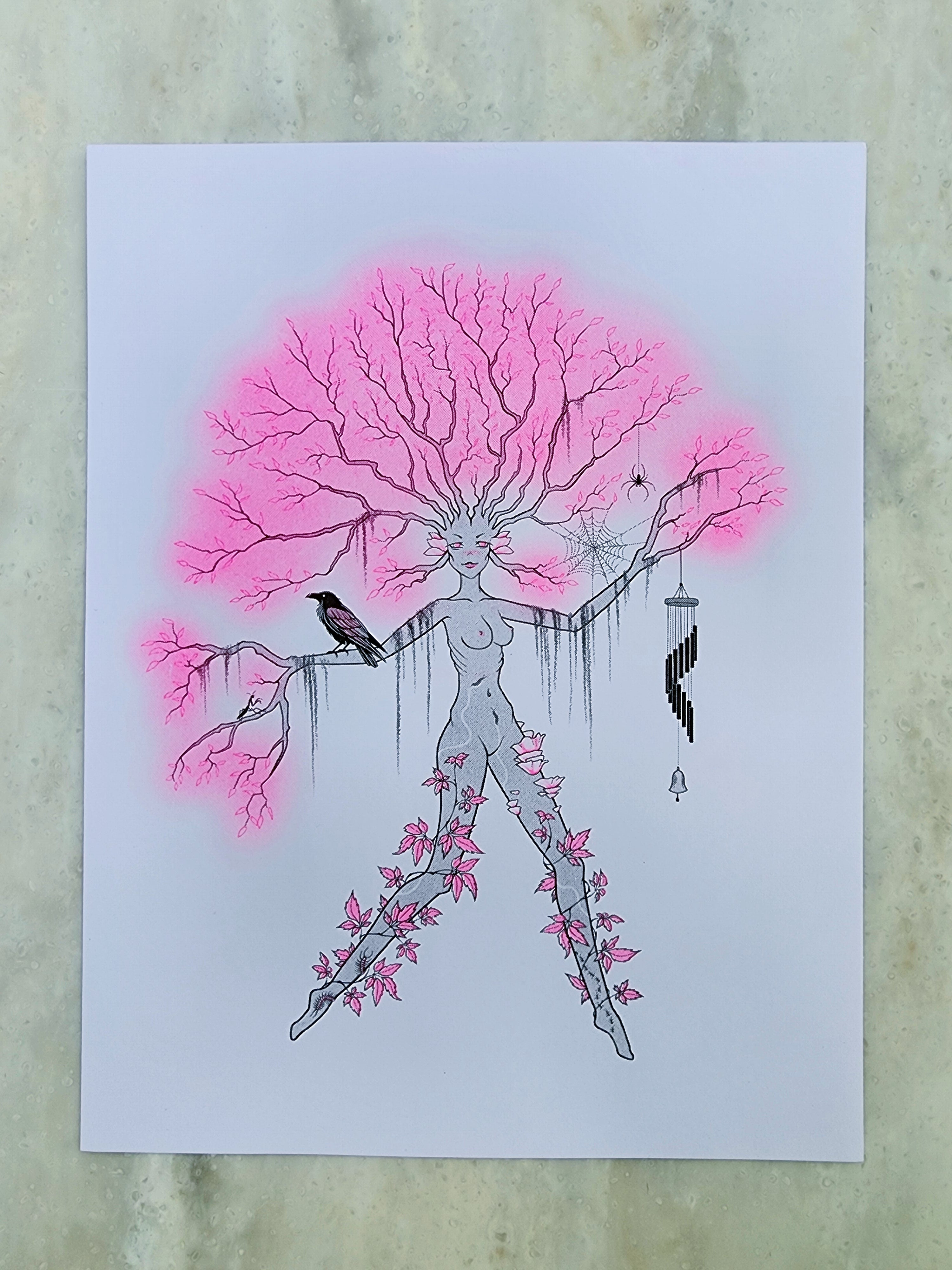 Garden Creature RISO Print